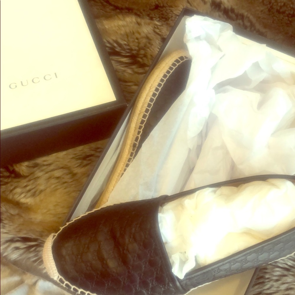 Gucci black espadrille 39.5
